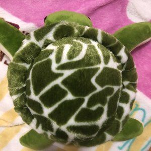 Green turtle plush toy